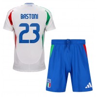Camisa de time de futebol Itália Alessandro Bastoni #23 Replicas 2º Equipamento Infantil Europeu 2024 Manga Curta (+ Calças curtas)